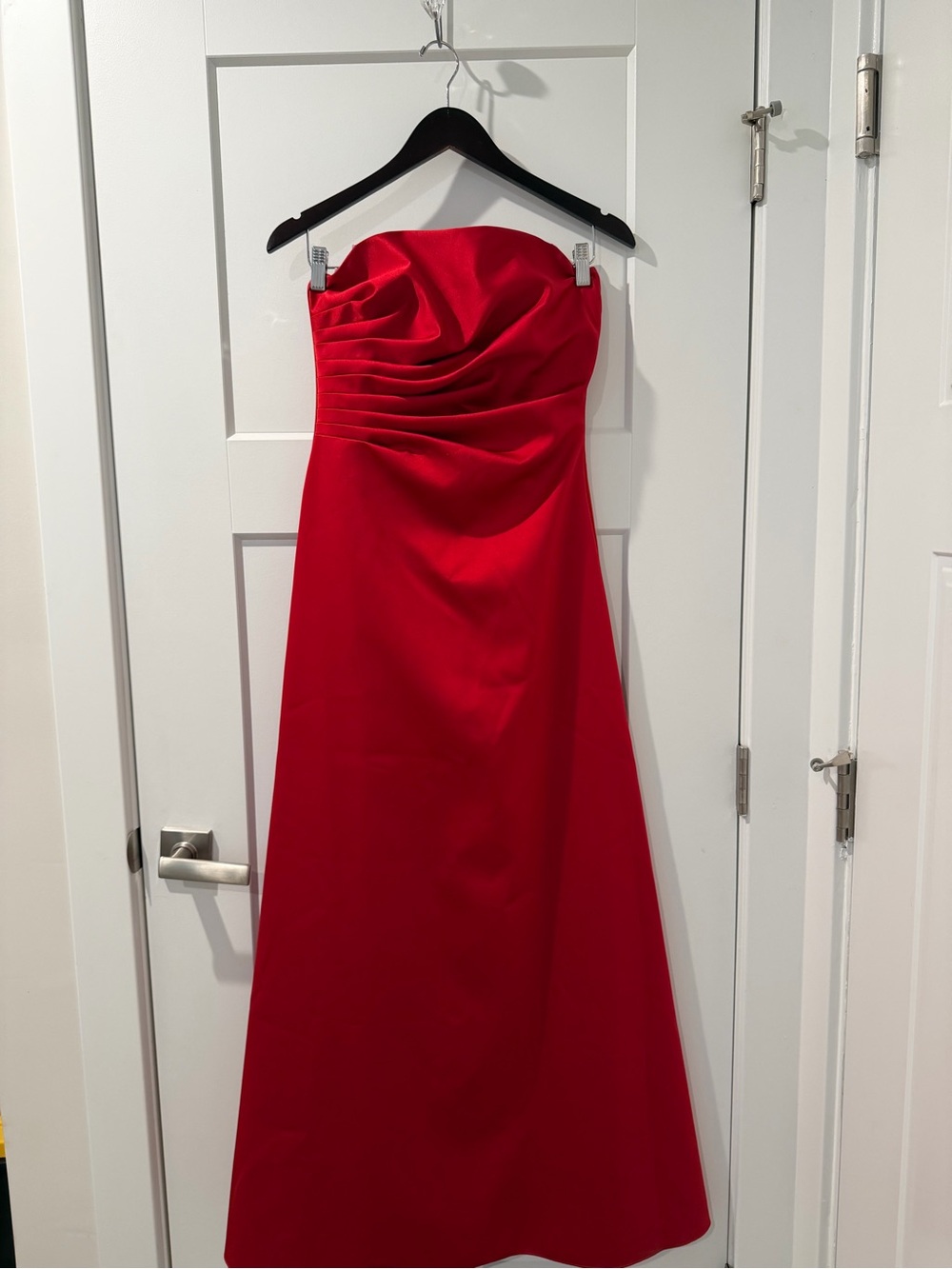 Y2K Cache Strapless Red Evening Gown